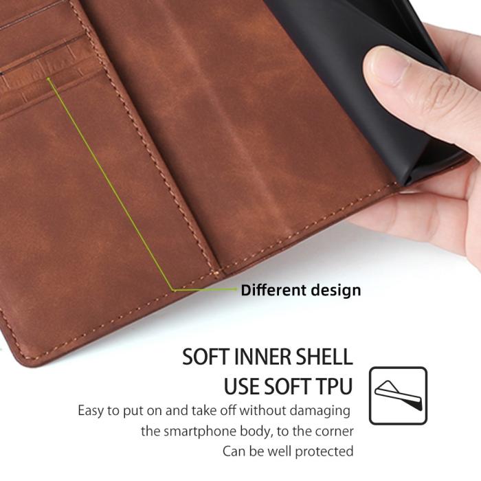 Bild 6,  Samsung Galaxy S23 Ultra Fodral Krokodil Textur Brun - Teknikhallen.se