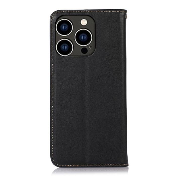 Bild 3, KHAZNEH KHAZNEH iPhone 15 Pro Fodral Flip Nappa Textur Svart - Teknikhallen.se