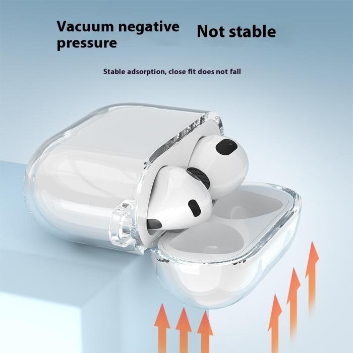 Bild 5,  AirPods 4 Skal TPU Karbinhake Transparent - Teknikhallen.se