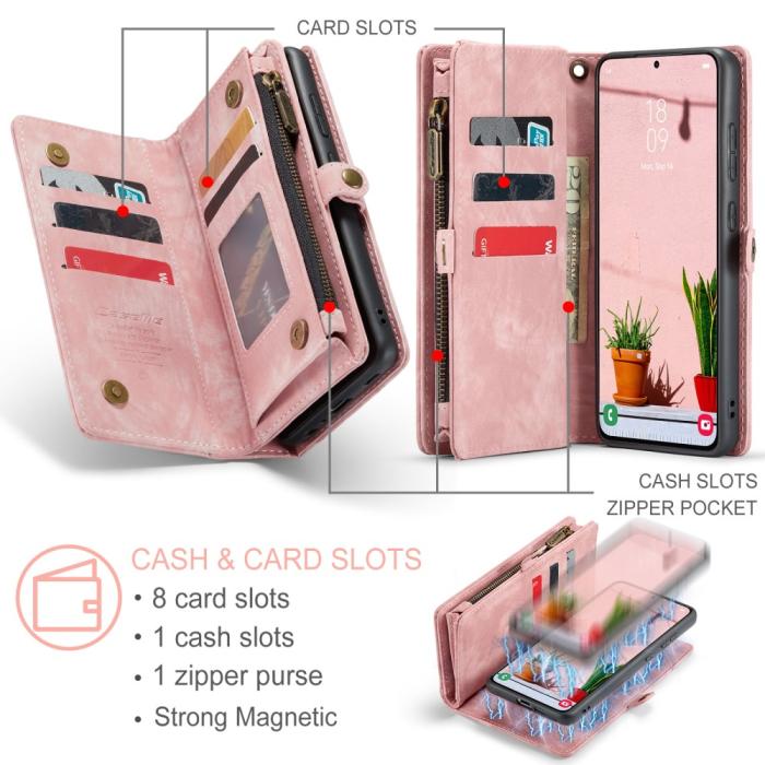 Bild 6, CASEME CASEME Galaxy S25 Plus 2in1 Fodral/Skal Multifunktionell Rosa - Teknikhallen.se