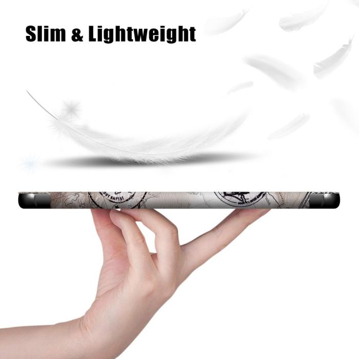 Bild 4,  Galaxy Tab S7 FE/S7 Plus/S8 Plus Tri-Fold Läder Fodral Eiffeltornet - Teknikhallen.se