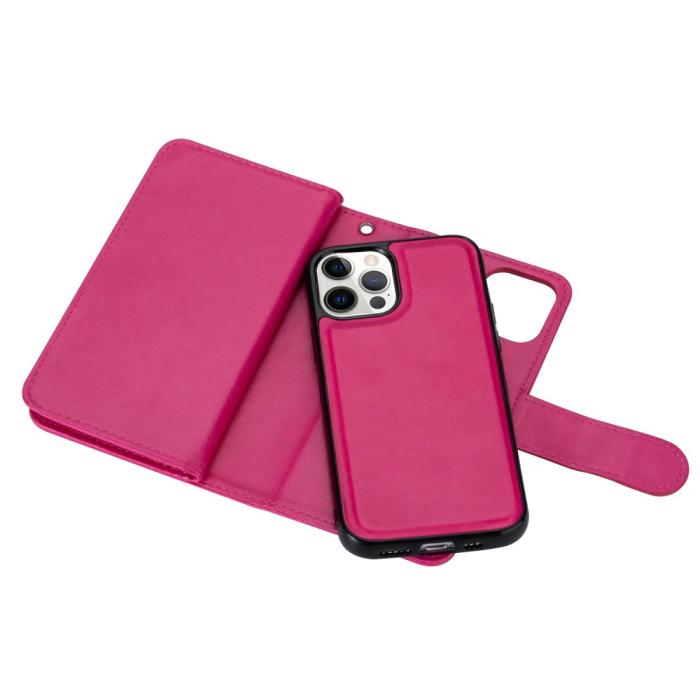 Bild 4,  iPhone 13 Pro Max - 9-Korts 2in1 Magnet Fodral / Skal - Rosa - Teknikhallen.se