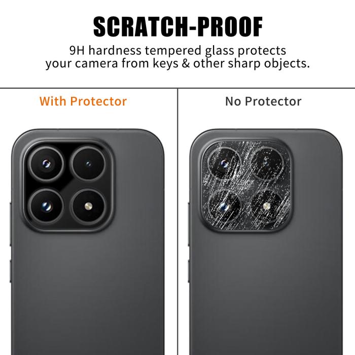 Bild 3,  Xiaomi 17 Linsskydd Härdat glas Svart - Teknikhallen.se