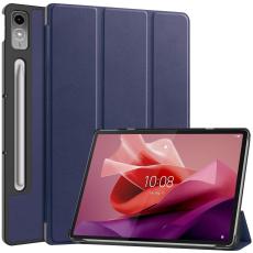 Lenovo Tab P12 Fodral Tri-Fold L&auml;der M&ouml;rk Bl&aring; - Teknikhallen.se