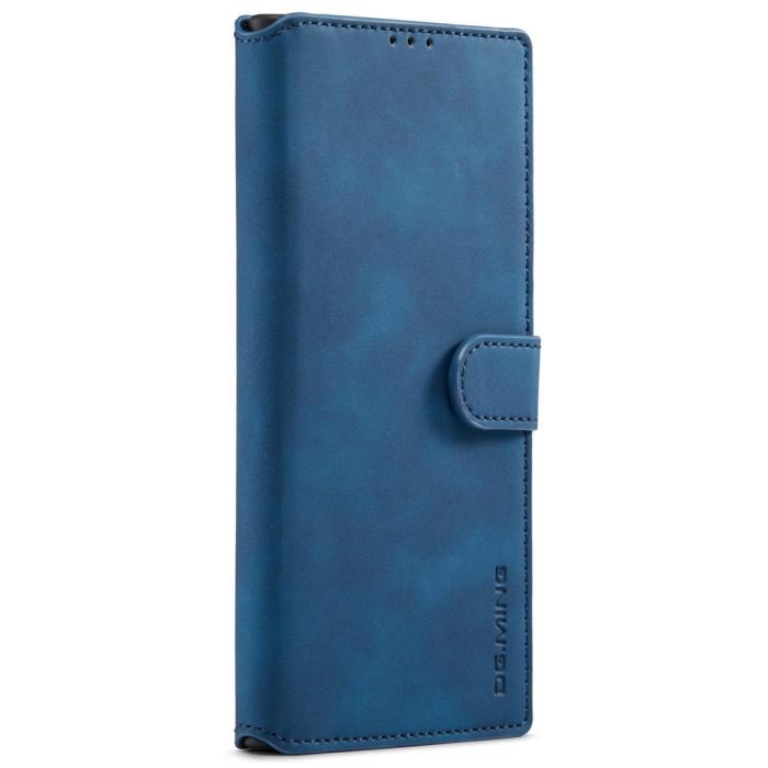 Bild 2, DG.MING DG.MING Samsung Galaxy S22 Ultra Fodral Retro Läder Blå - Teknikhallen.se