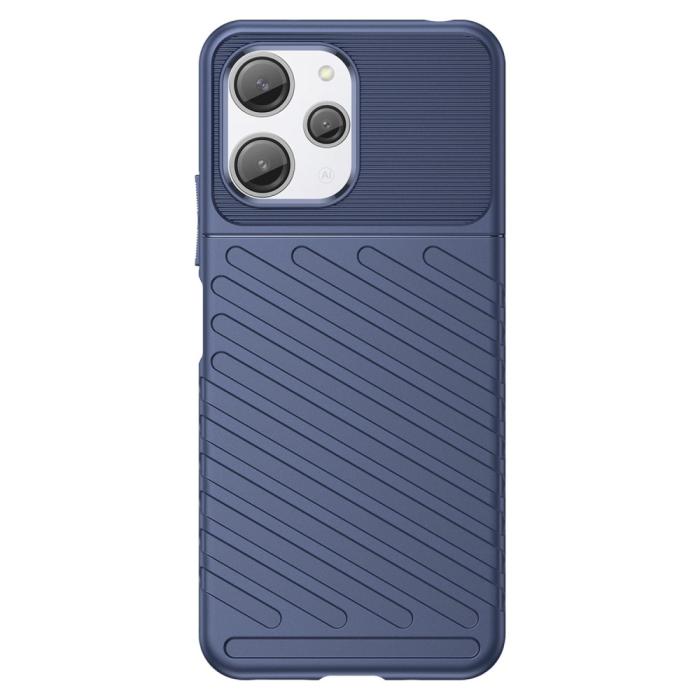 Bild 2,  Xiaomi Redmi 12 5G/4G Skal Twill Textur Blå - Teknikhallen.se
