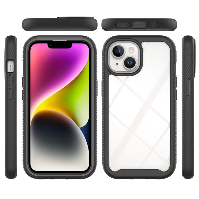 Bild 2,  iPhone 15 Skal Shockproof Med Frontram Rosaröd - Teknikhallen.se
