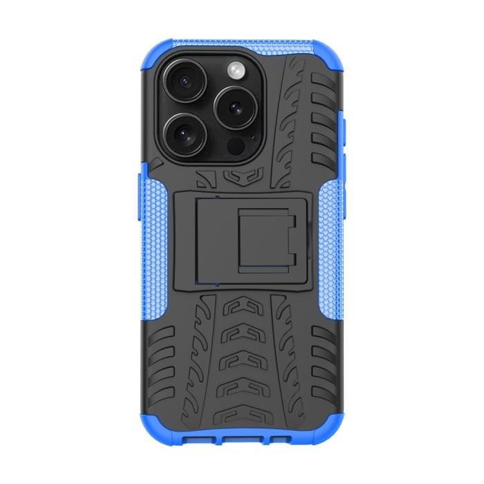 Bild 2,  iPhone 15 Pro Stöttåligt Skal med Stöd Blå - Teknikhallen.se