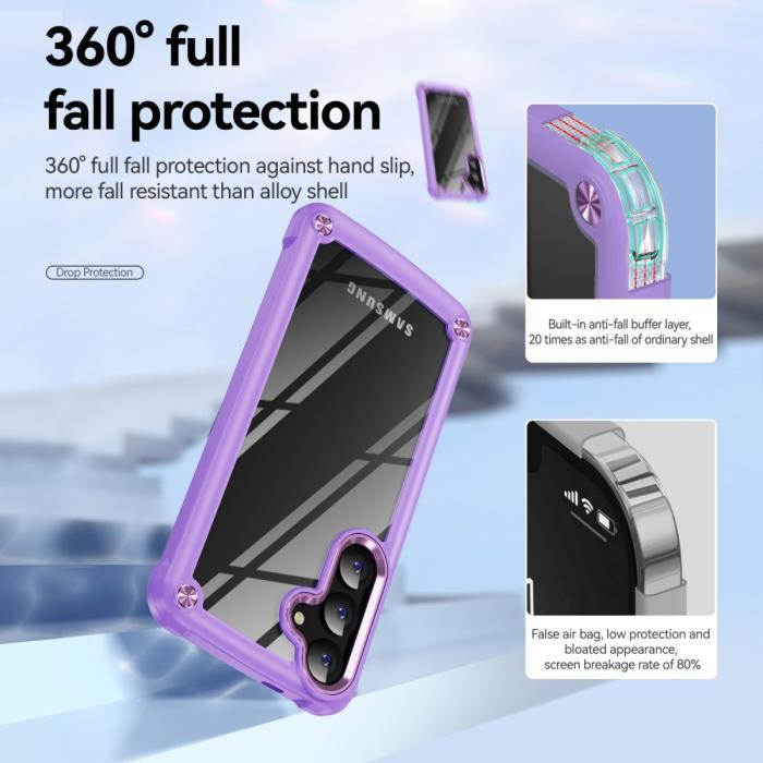 Bild 4,  Samsung Galaxy S25 Skal Xtreme Shockproof Hybrid Lila - Teknikhallen.se