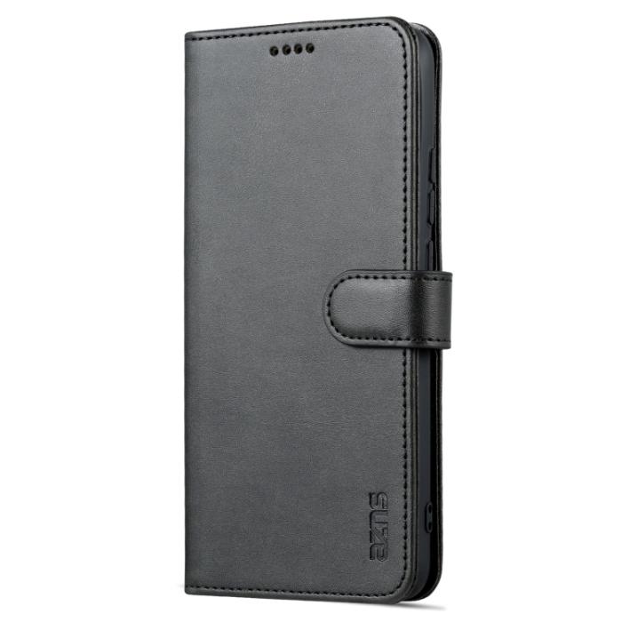 Bild 2, AZNS AZNS Xiaomi Redmi 10C Fodral Läder Svart - Teknikhallen.se