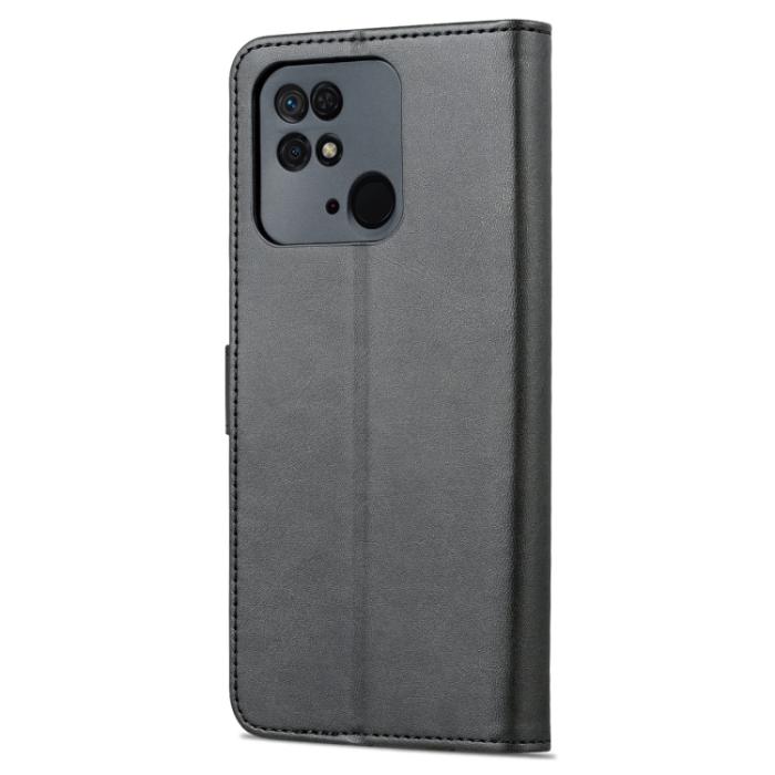 Bild 3, AZNS AZNS Xiaomi Redmi 10C Fodral Läder Svart - Teknikhallen.se
