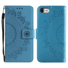  iPhone 17e / 16e Fodral Mandala L&auml;der Bl&aring; - Teknikhallen.se