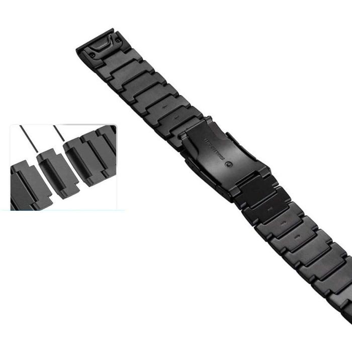 Bild 3, Tech-Protect Tech-Protect Garmin Fenix 5/6/7 Armband Stainless Svart - Teknikhallen.se