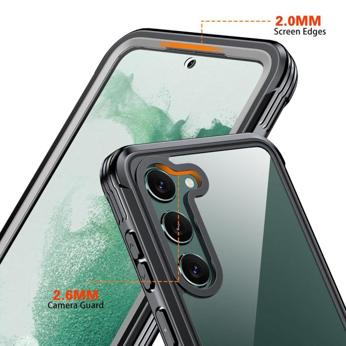 Bild 3,  Samsung Galaxy S24 Plus 360° Shockproof Hybrid Skal Transparent - Teknikhallen.se