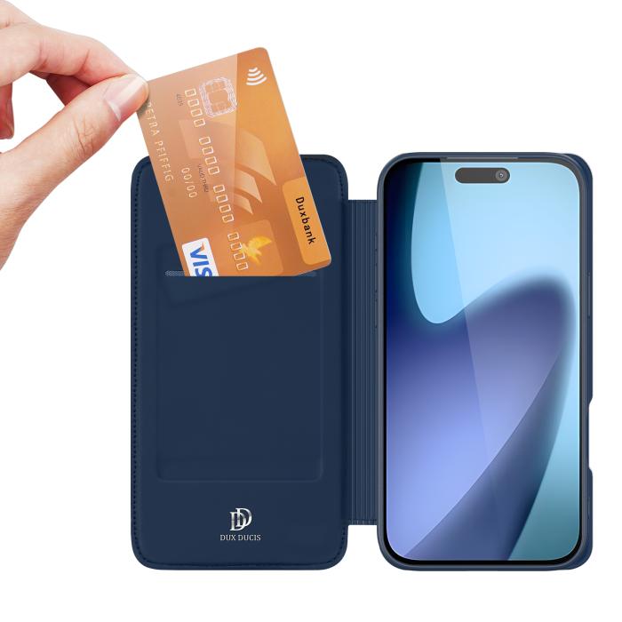 Bild 2, DUX DUCIS DUX DUCIS iPhone 17 Fodral Skin Pro Blå - Teknikhallen.se