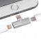  Lightning Splitter x2 Lightning Port - Silver - Teknikhallen.se