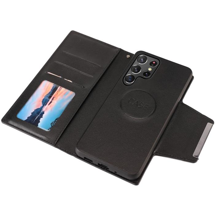 Bild 3,  Samsung Galaxy S23 Ultra 2in1 Magnet Fodral Svart - Teknikhallen.se