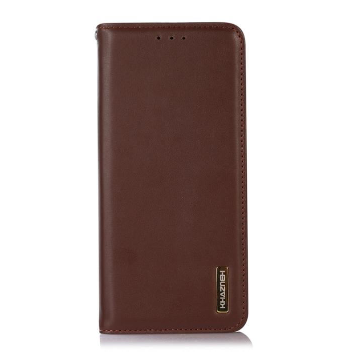 Bild 2, KHAZNEH KHAZNEH iPhone 15 Pro Fodral Flip Nappa Textur Brun - Teknikhallen.se