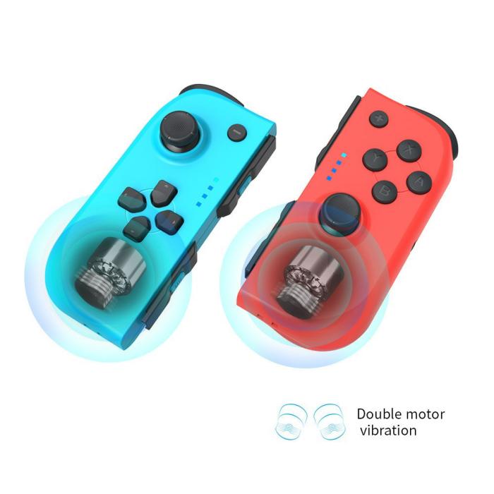 Bild 2, DOBE DOBE Nintendo Switch Joy-Con Kontroll Röd / Blå - Teknikhallen.se
