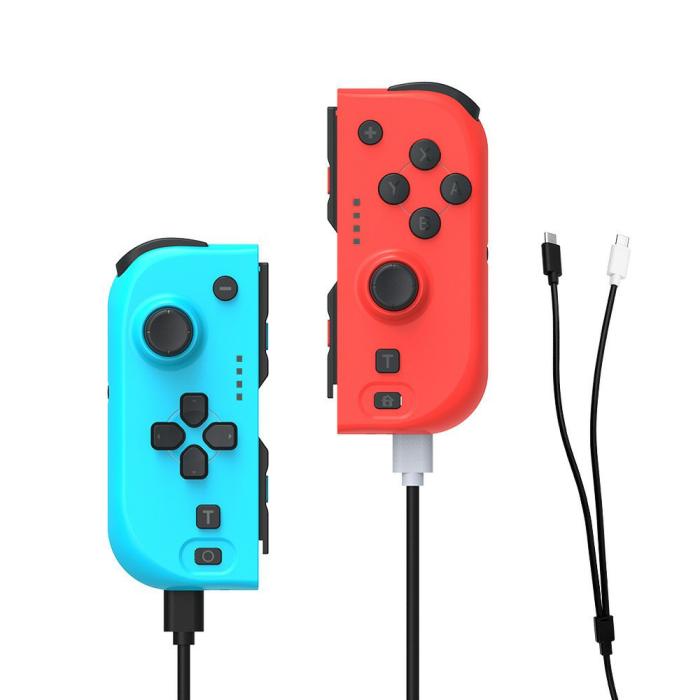 Bild 5, DOBE DOBE Nintendo Switch Joy-Con Kontroll Röd / Blå - Teknikhallen.se
