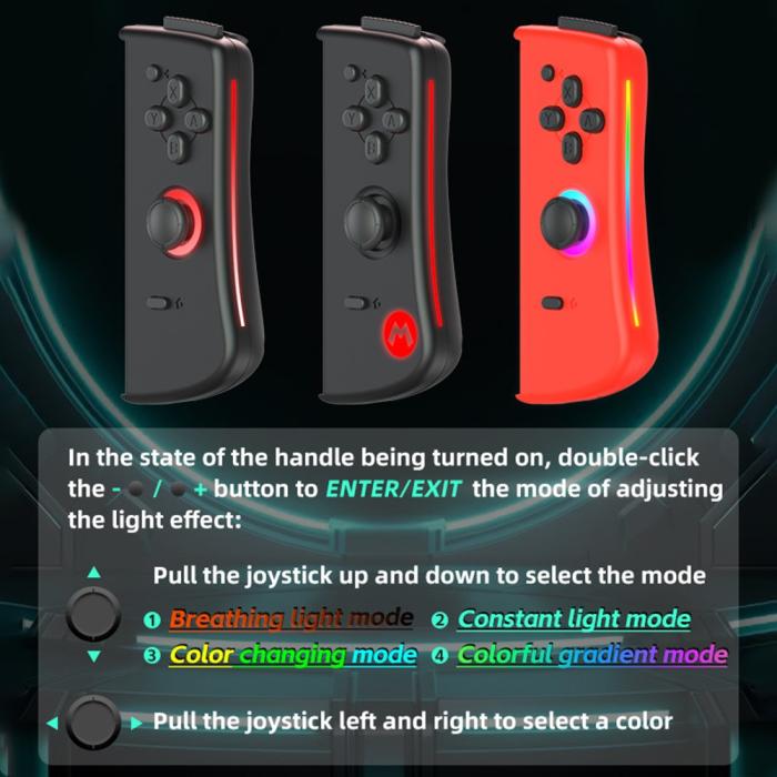 Bild 3, DATA FROG DATA FROG Nintendo Switch Joy-Con Kontroll Svart - Teknikhallen.se