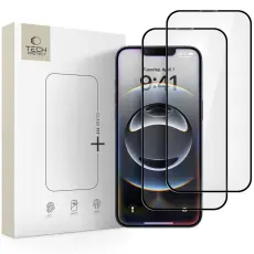 Tech-Protect T-P iPhone 17e/16e/14/13/13 Pro 2-PACK Sk&auml;rmskydd H&auml;rdat Glas - Teknikhallen.se
