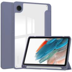  Samsung Galaxy Tab A9 Fodral Hybrid Pennh&aring;llare Lila - Teknikhallen.se