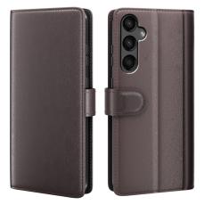  Samsung Galaxy A15 5G Fodral Premium &Auml;kta L&auml;der Brun - Teknikhallen.se