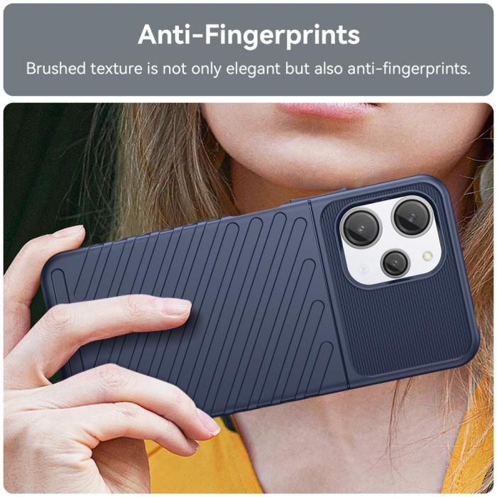 Bild 5,  Xiaomi Redmi 12 5G/4G Skal Twill Textur Blå - Teknikhallen.se