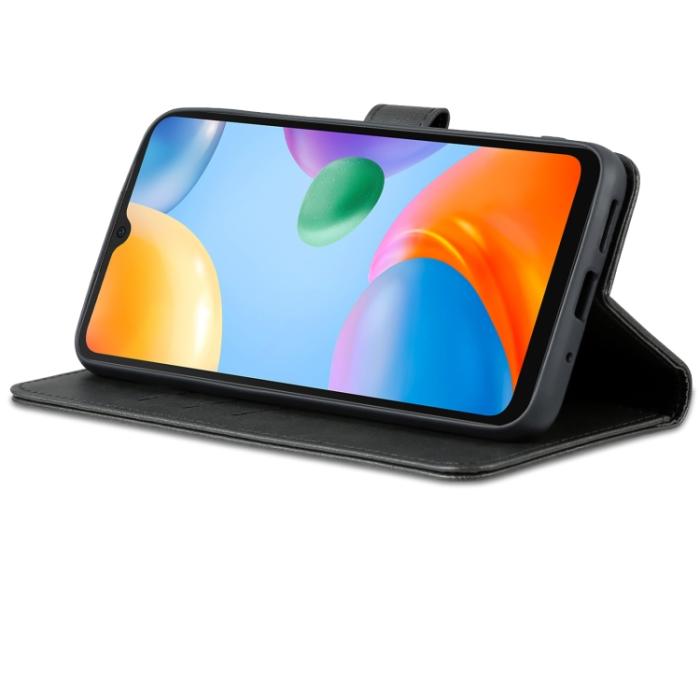 Bild 4, AZNS AZNS Xiaomi Redmi 10C Fodral Läder Svart - Teknikhallen.se