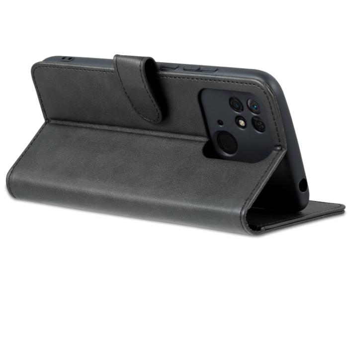 Bild 5, AZNS AZNS Xiaomi Redmi 10C Fodral Läder Svart - Teknikhallen.se