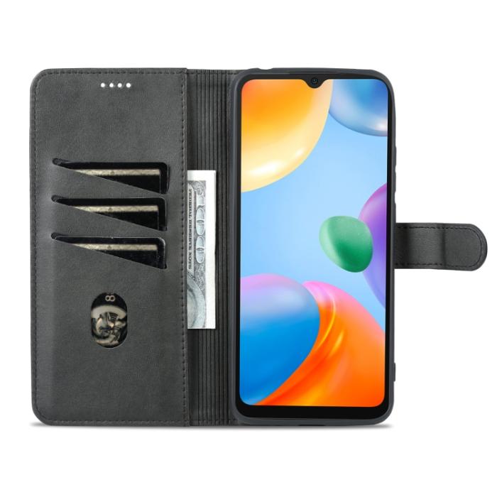 Bild 6, AZNS AZNS Xiaomi Redmi 10C Fodral Läder Svart - Teknikhallen.se
