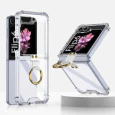 GKK GKK Galaxy Z Flip 6 / 7 FE Skal Med Ringh&aring;llare Transparent - Teknikhallen.se