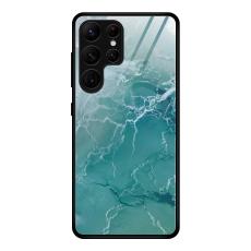  Samsung Galaxy S24 Ultra Skal H&auml;rdat Glas Green Ocean - Teknikhallen.se