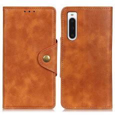  Sony Xperia 10 V Fodral Magnetisk M&auml;ssing Brun - Teknikhallen.se