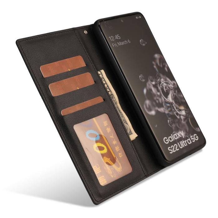 Bild 4,  Samsung Galaxy S23 Ultra 2in1 Magnet Fodral Svart - Teknikhallen.se