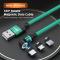 ENKAY ENKAY 1 m 3in1 USB-C / Lightning / MicroUSB 360° Magnetkabel - Teknikhallen.se