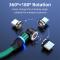 ENKAY ENKAY 1 m 3in1 USB-C / Lightning / MicroUSB 360° Magnetkabel - Teknikhallen.se