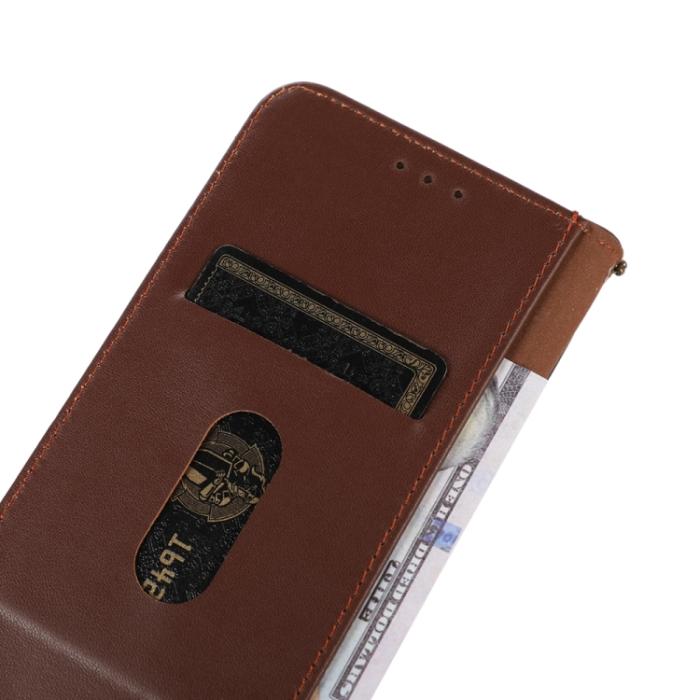 Bild 6, KHAZNEH KHAZNEH iPhone 15 Pro Fodral Flip Nappa Textur Brun - Teknikhallen.se