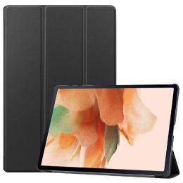  Samsung Galaxy Tab S7 FE / S7 Plus / S8 Plus Fodral Tri-Fold Svart - Teknikhallen.se