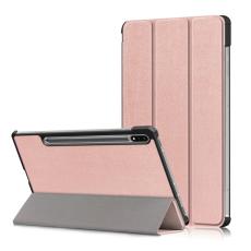  Galaxy Tab S7 FE/S7 Plus/S8 Plus Tri-Fold L&auml;der Fodral Ros&eacute;guld - Teknikhallen.se