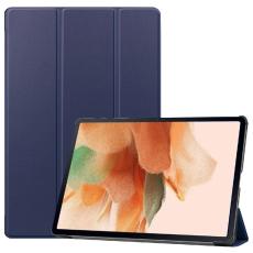  Samsung Galaxy Tab S7 FE / S7 Plus / S8 Plus Fodral Tri-Fold M&ouml;rk Bl&aring; - Teknikhallen.se