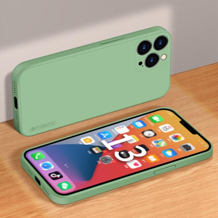 Bild 2, PINWUYO iPhone 13 Pro Max - PINWUYO Liquid Silikon Skal - Grön - Teknikhallen.se