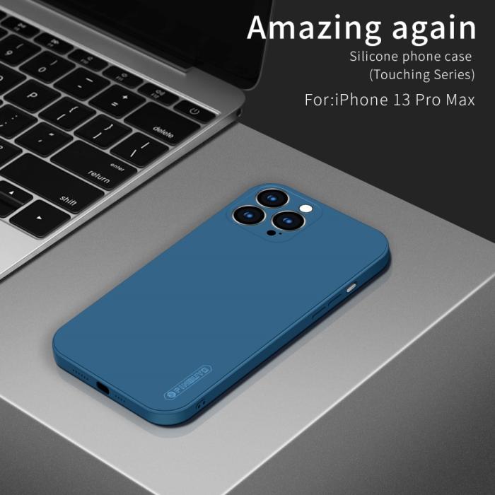 Bild 4, PINWUYO iPhone 13 Pro Max - PINWUYO Liquid Silikon Skal - Grön - Teknikhallen.se