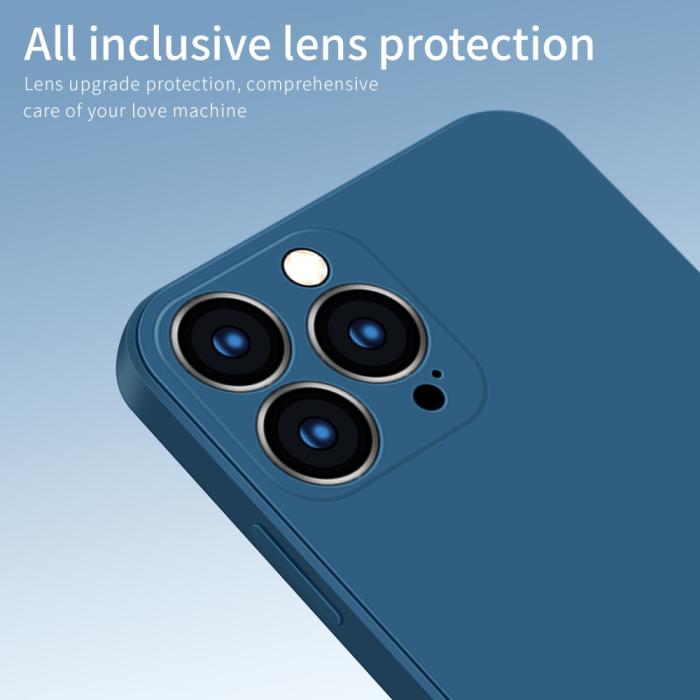 Bild 5, PINWUYO iPhone 13 Pro Max - PINWUYO Liquid Silikon Skal - Grön - Teknikhallen.se