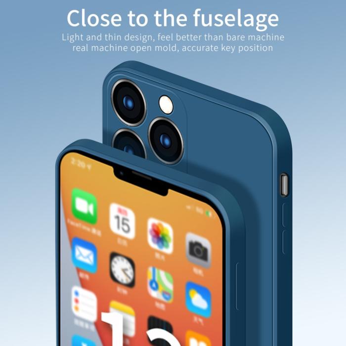 Bild 6, PINWUYO iPhone 13 Pro Max - PINWUYO Liquid Silikon Skal - Grön - Teknikhallen.se