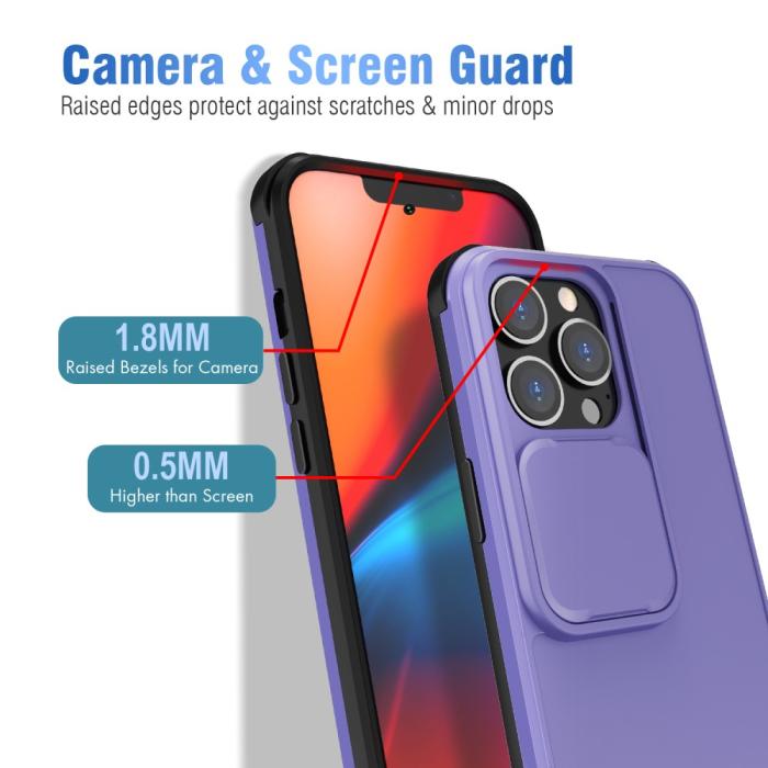 Bild 2,  iPhone 13 Pro Max - CamShield Hybrid Skal - Lila - Teknikhallen.se