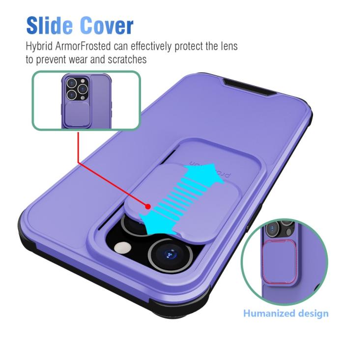 Bild 6,  iPhone 13 Pro Max - CamShield Hybrid Skal - Lila - Teknikhallen.se