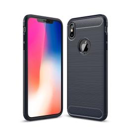  iPhone Xs Max - Brushed TPU Skal - Navy Blue - Teknikhallen.se