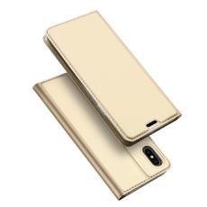 DUX DUCIS iPhone Xs Max - DUX DUCIS Pl&aring;nboksfodral - Guld - Teknikhallen.se
